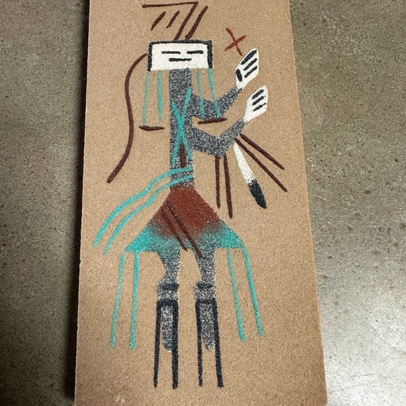Other - Native American Sand Art 4”x8” Signed by Artist